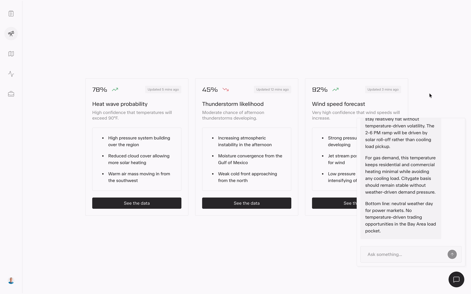 The cut chat modal concept: a floating AI prompt box